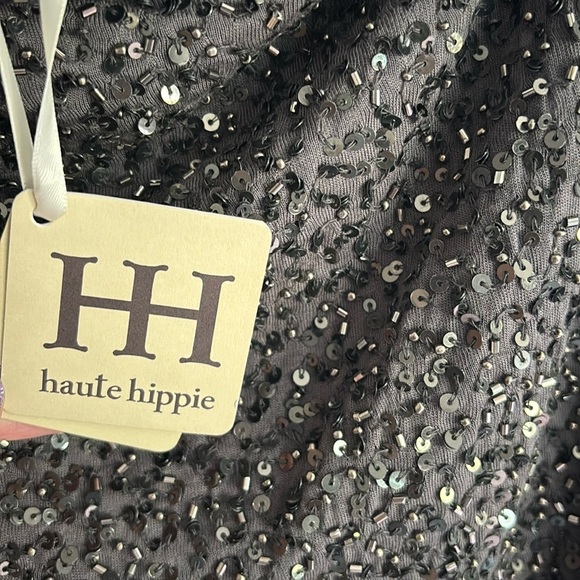 Haute Hippie Gray Sequin/Beaded Skirt (new with tags) - Picture 4 of 6